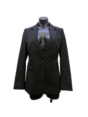 NWT Banana Republic Black Single-Button Suit Jacket 0